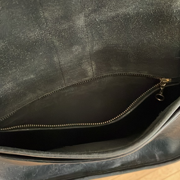 Coach Vintage Black Leather Saddle Bag - Picture 11 of 11